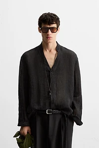CHEMISE STRUCTURÉE SEMI-TRANSPARENTE