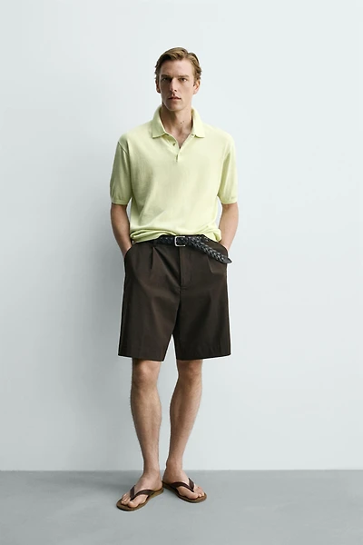LIGHTWEIGHT COTTON KNIT POLO