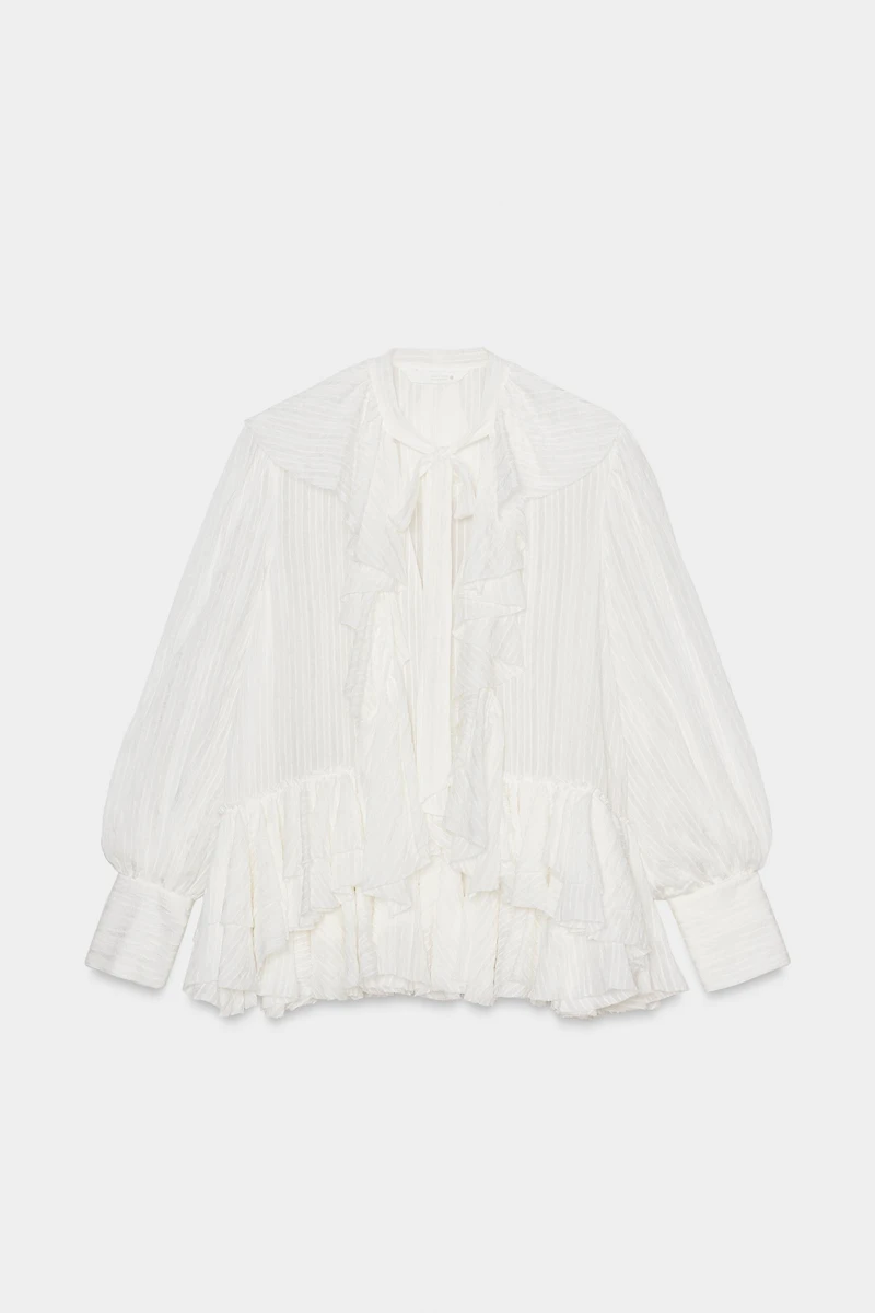 ZW COLLECTION RUFFLED SHIRT