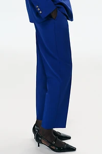 SLIM FIT HIGH-WAISTED PANTS