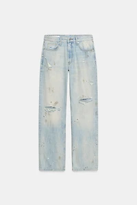 TRF MID-RISE CROPPED STRAIGHT LEG JEANS