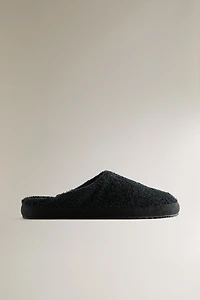 TERRYCLOTH MULE SLIPPERS