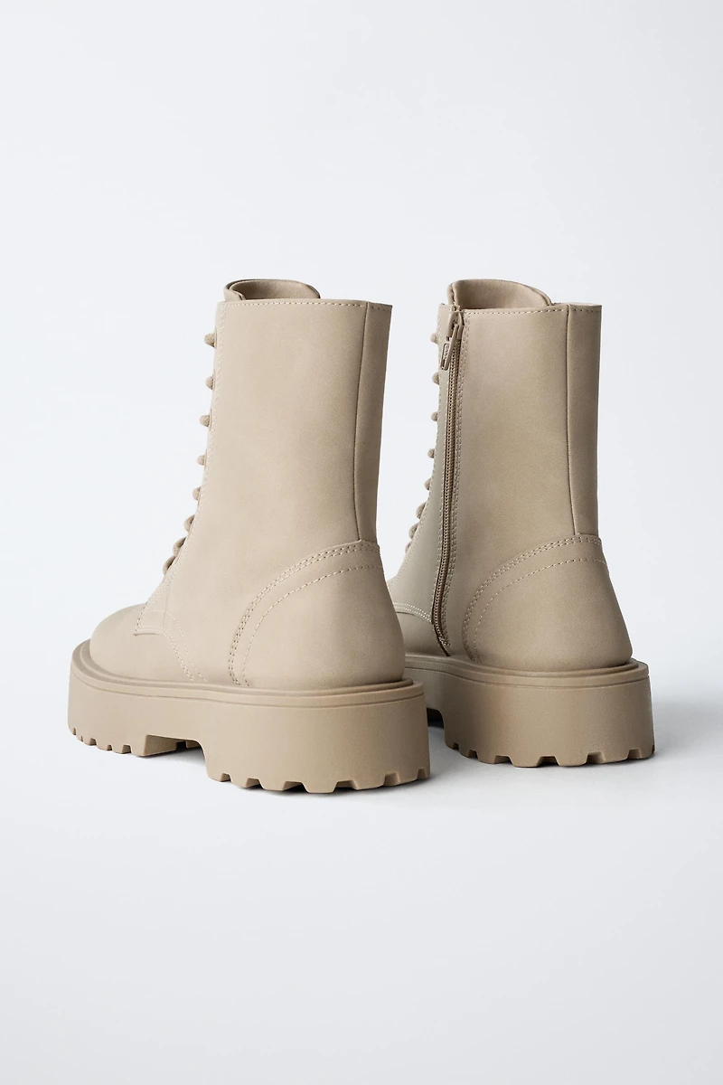 LACE-UP ANKLE BOOTS