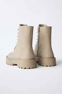LACE-UP ANKLE BOOTS