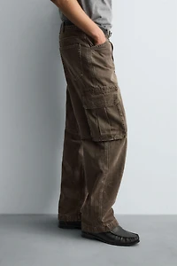STRAIGHT FIT CARGO JEANS