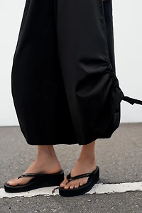 ADJUSTABLE HEM CULOTTE PANTS
