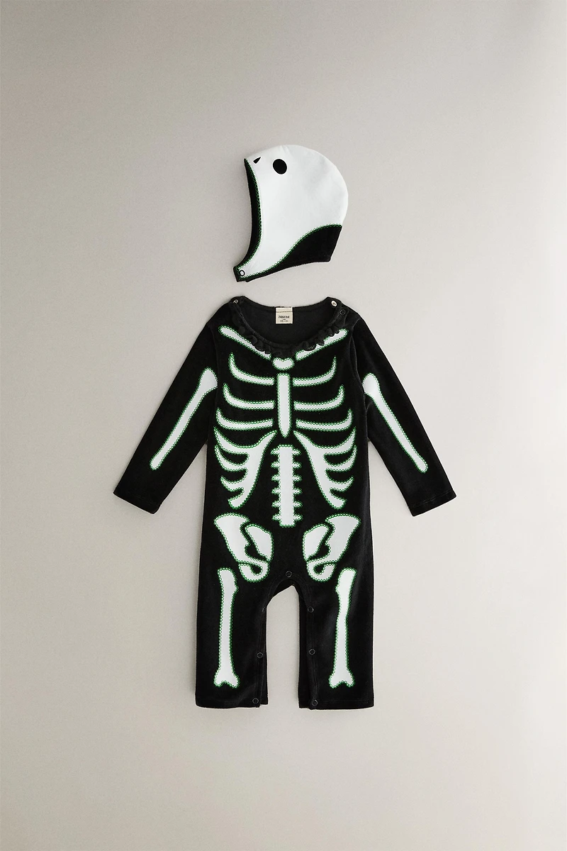 CHILDREN'S SKELETON HALLOWEEN COSTUME