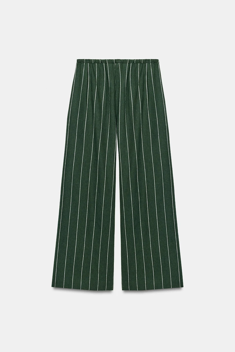 ZW COLLECTION STRIPED LINEN PANTS