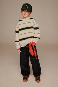 PULL EN MAILLE À RAYURES