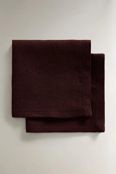 SERVIETTE DE TABLE LIN JOUR ÉCHELLE