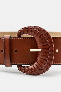 ELASTIC JUTE LEATHER BELT