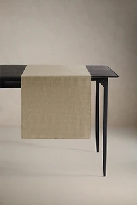TEXTURED LINEN TABLE RUNNER