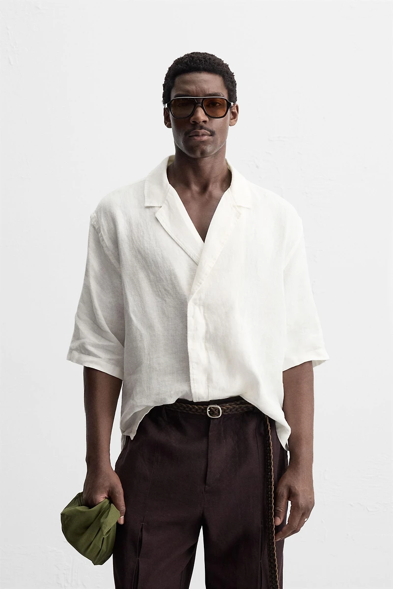 CHEMISE KIMONO 100 % LIN
