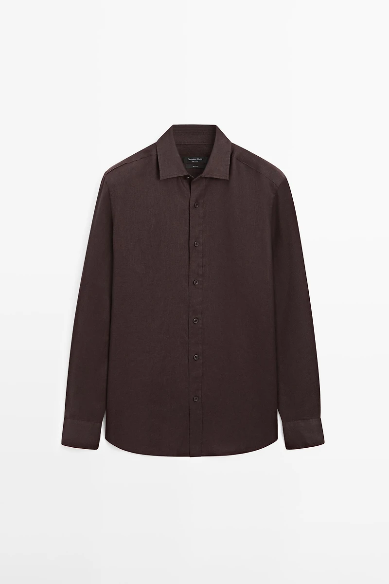 Chemise slim 100 % lin