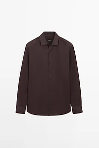 Chemise slim 100 % lin