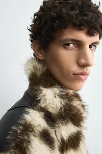 CONTRAST FAUX LEATHER JACKET HARRY LAMBERT FOR ZARA X DISNEY