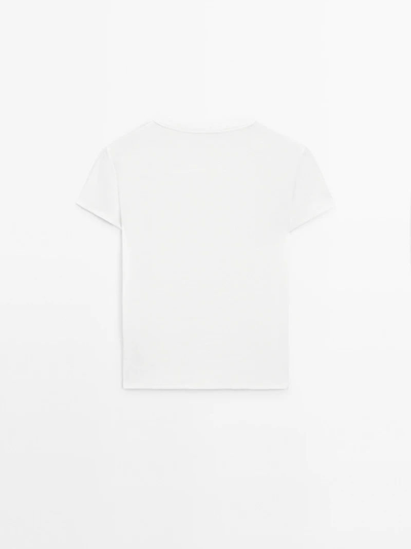 T-shirt manches courtes bord-côte heavy weight