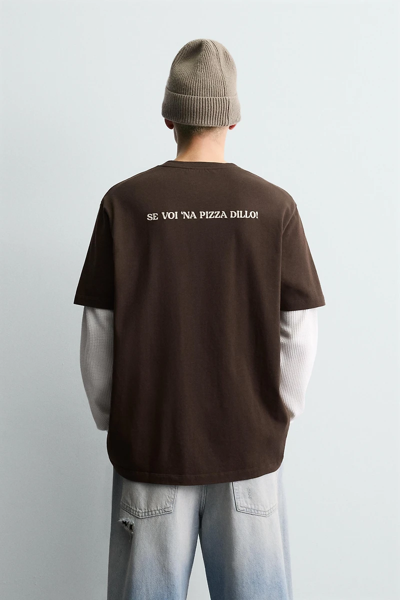 T-SHIRT IMPRIMÉ PIZZERIA LA MONTECARLO