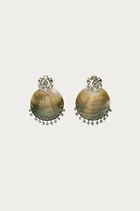 MARISA BERENSON X ZARA JEWEL SHELL EARRINGS