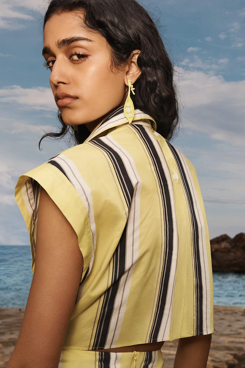 LIMITED EDITION STRIPED BALLOON DRESS
