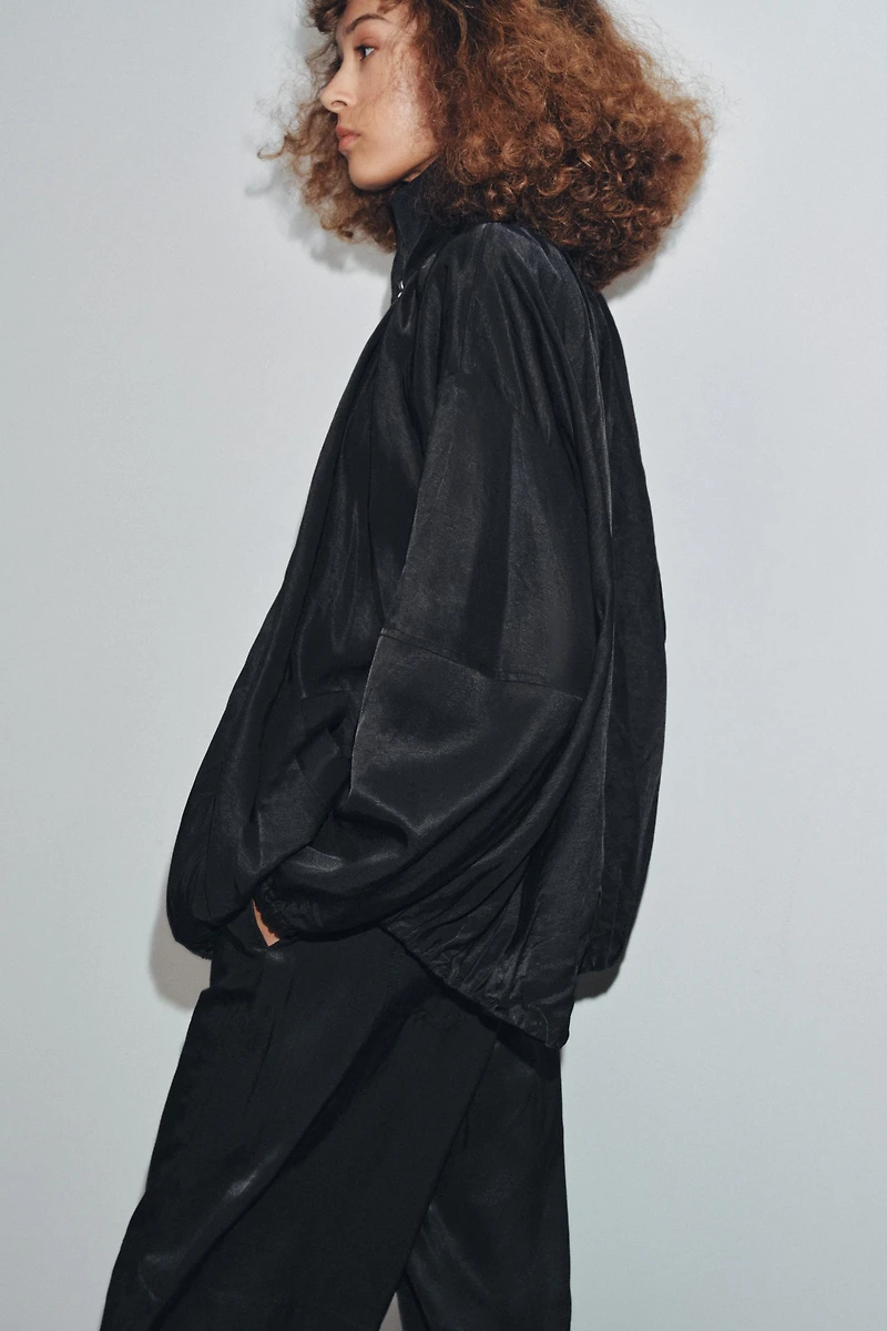 ZW COLLECTION FLUID BOMBER JACKET