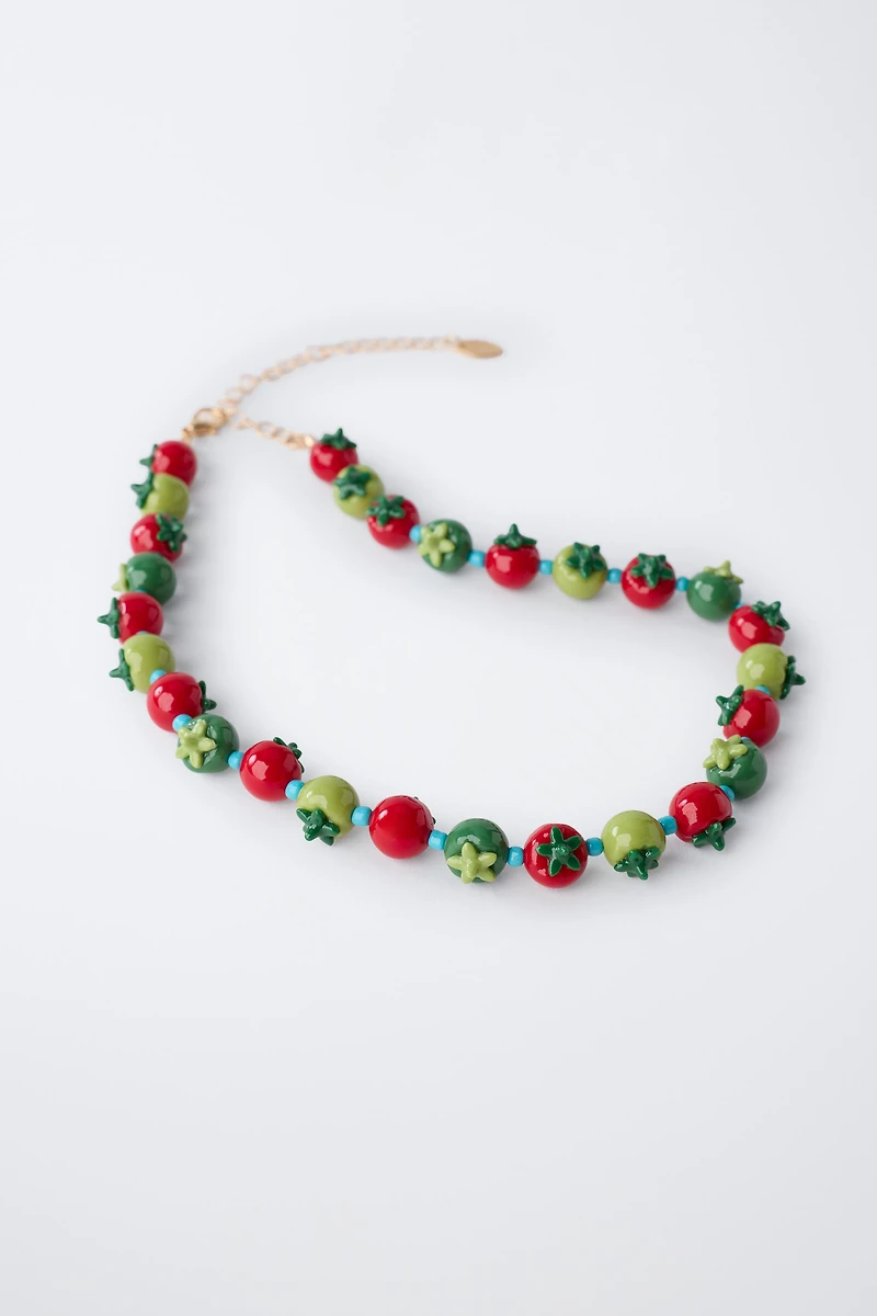 COLLIER FANTAISIE TOMATES