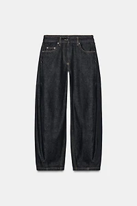 ZW COLLECTION MID-RISE ANKLE BALLOON JEANS