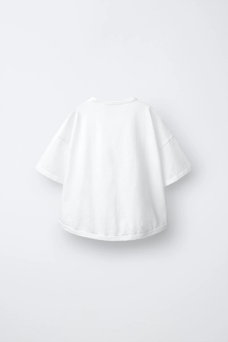 ZARA TIMELESS - T-SHIRT EN COTON UNI
