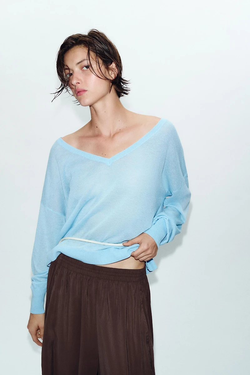 PANTALON BOUFFANT À TAILLE ÉLASTIQUE