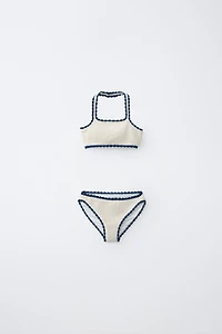 6-14 YRS / CROCHET FLOWER BIKINI
