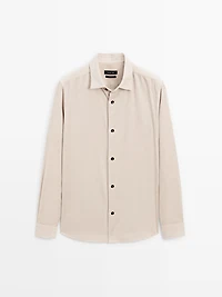 Regular fit corduroy overshirt