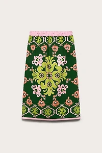 LIMITED EDITION PRINTED MIDI SKIRT
