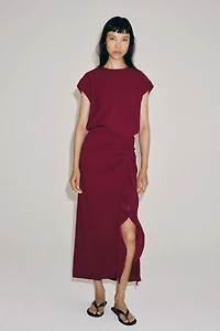 ZW COLLECTION Ruffled MIDI DRESS