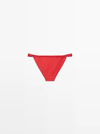 Gathered bikini bottoms