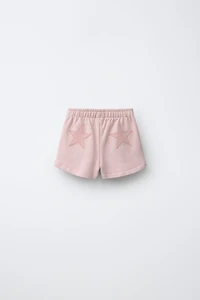STAR PATCH PLUSH SHORTS