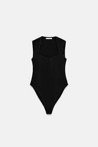 STRETCH SQUARE NECK BODYSUIT