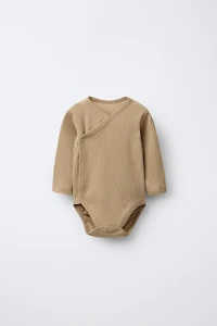 THREE-PACK OF KIMONO NECK BODYSUITS WITH BIRDS