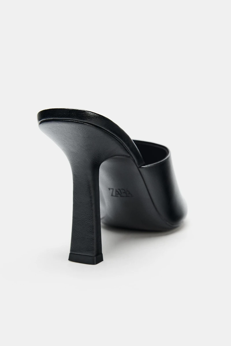 SLIM HEEL MULES
