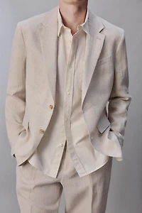 100% LINEN SUIT BLAZER