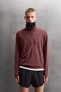 SWEAT COL ZIPPÉ POCHE BIMATIÈRE