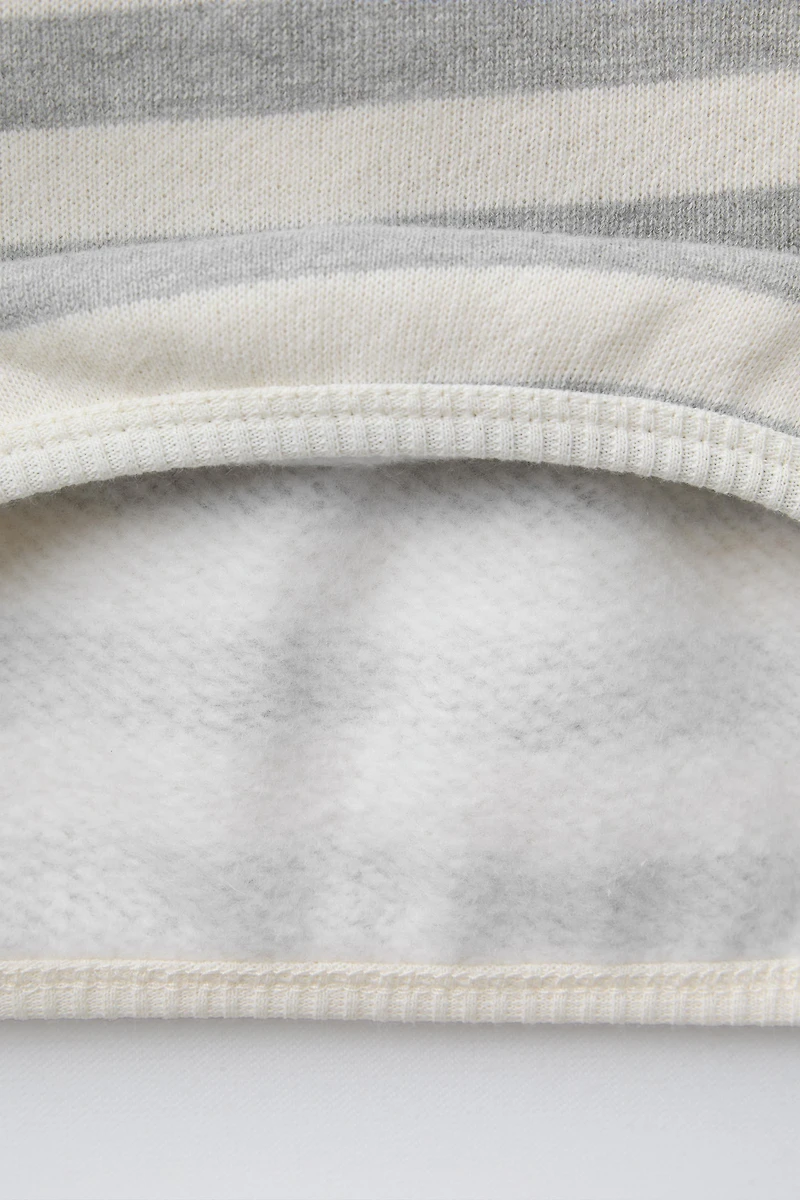 ENSEMBLE SWEAT À RAYURES ET LEGGING DOUX AU TOUCHER