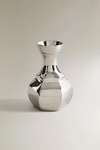 SMALL GEOMETRIC BRASS VASE
