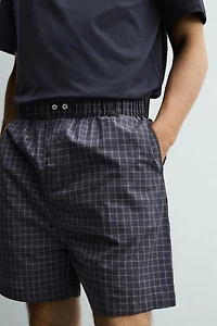 PLAID BERMUDA PAJAMA SET
