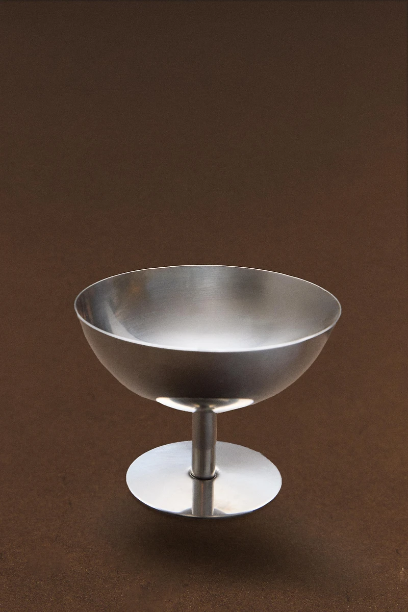 SHINY METAL ICE-CREAM CUP