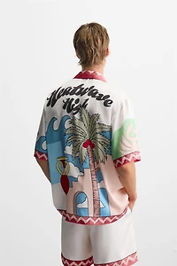 LANDSCAPE SATIN SHIRT