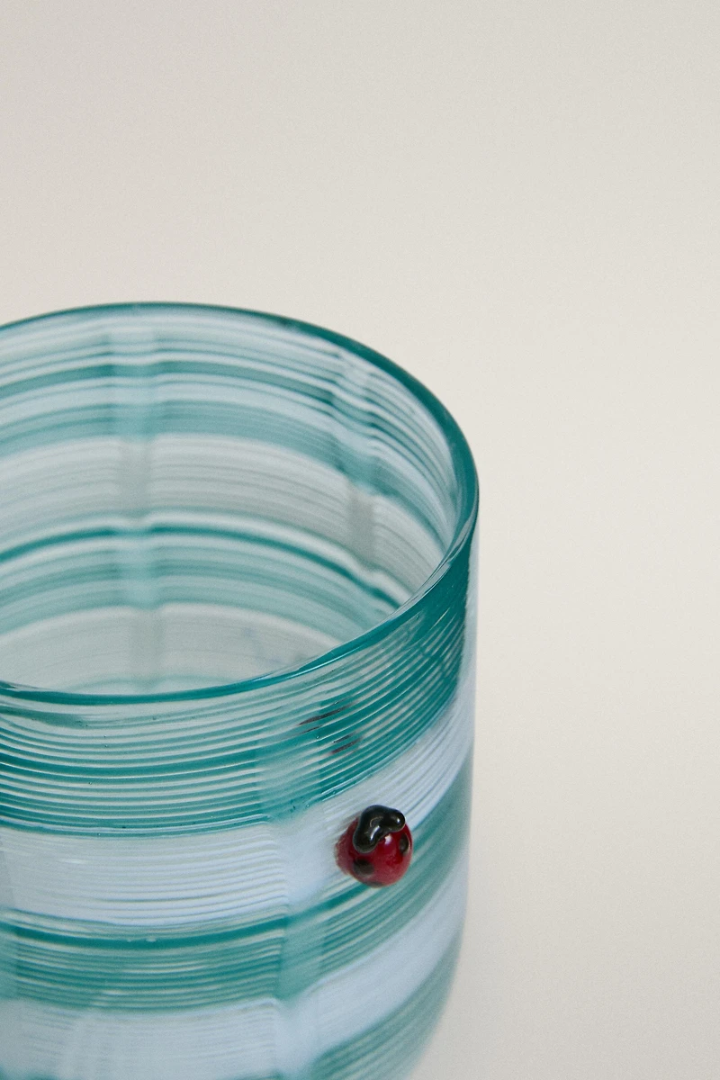 LADYBUG GLASS TUMBLER | MARISA BERENSON