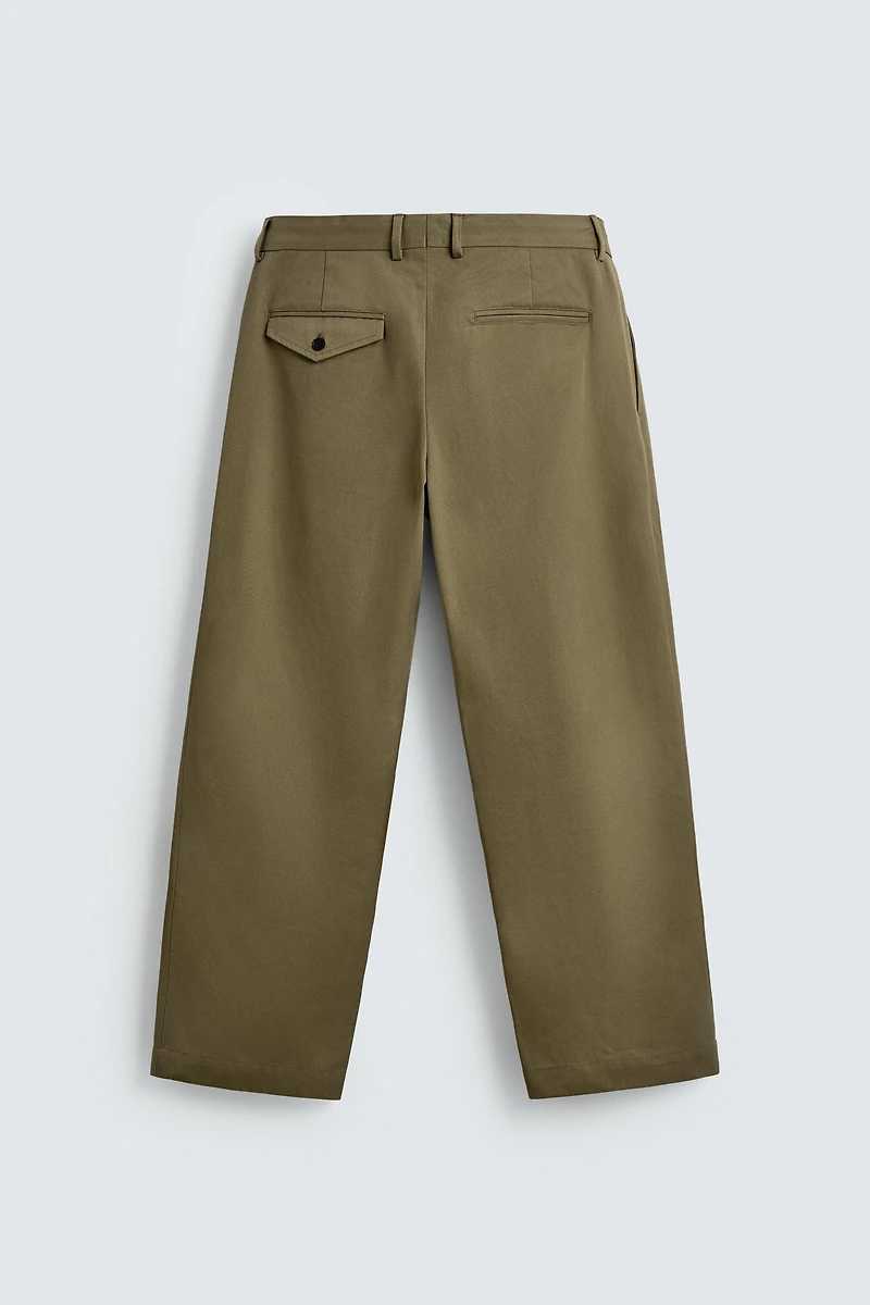 PLEATED CHINO PANTS AARON LEVINE X ZARA