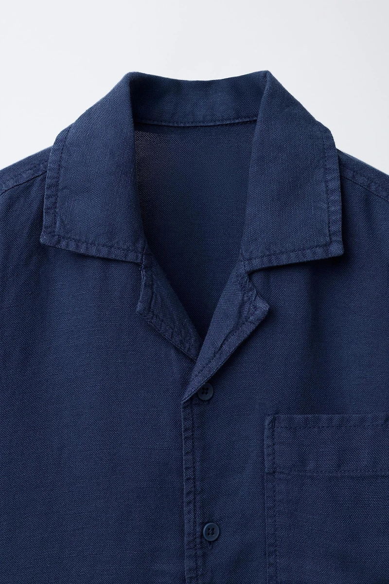 LINEN BLEND SHIRT