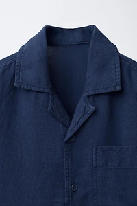 LINEN BLEND SHIRT