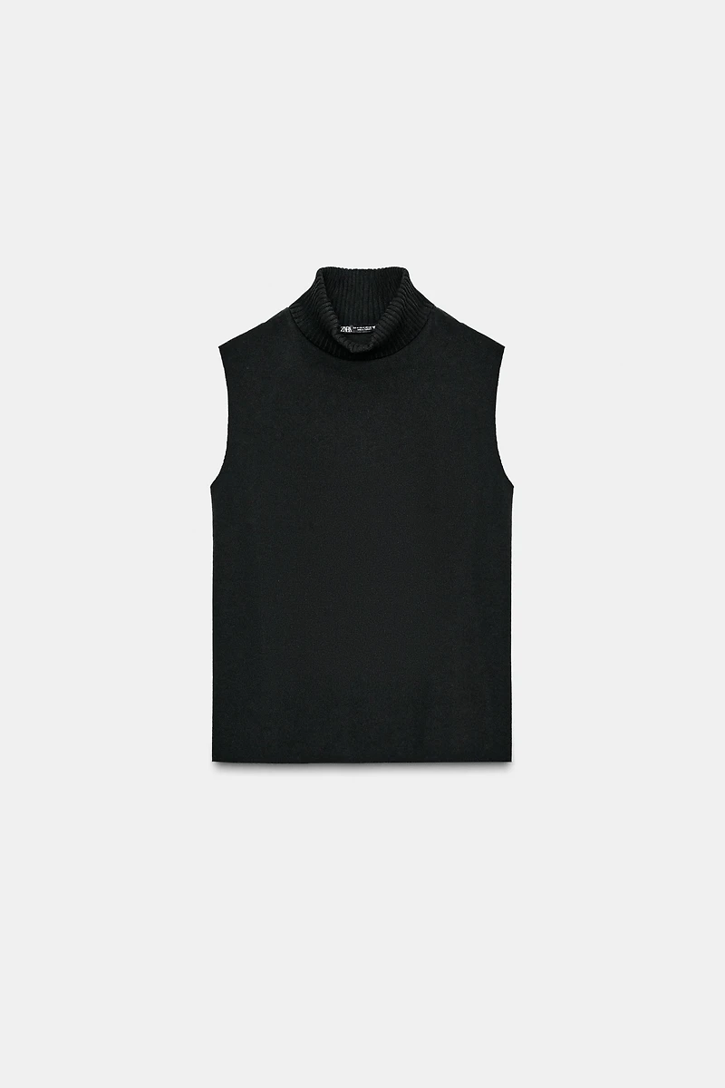 SOFT HIGH COLLAR TOP